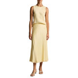 Creased Pleated Skirt Sun Petal