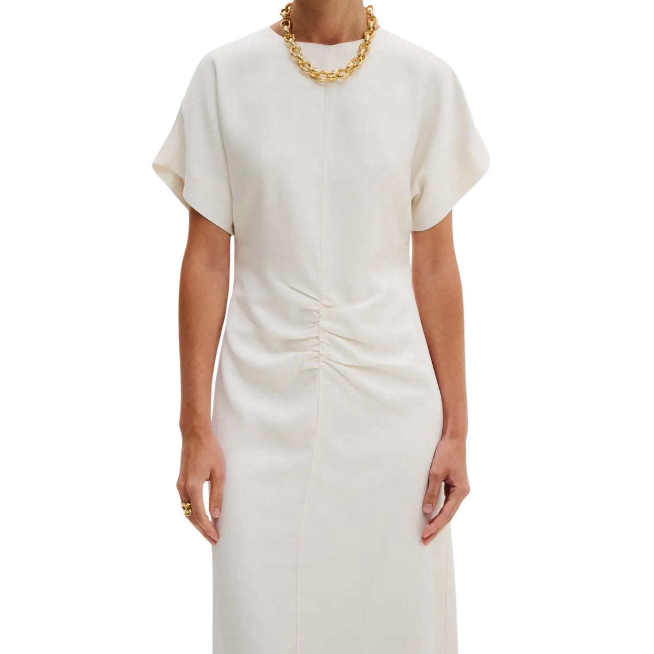 Linda Midi Dress Vanilla