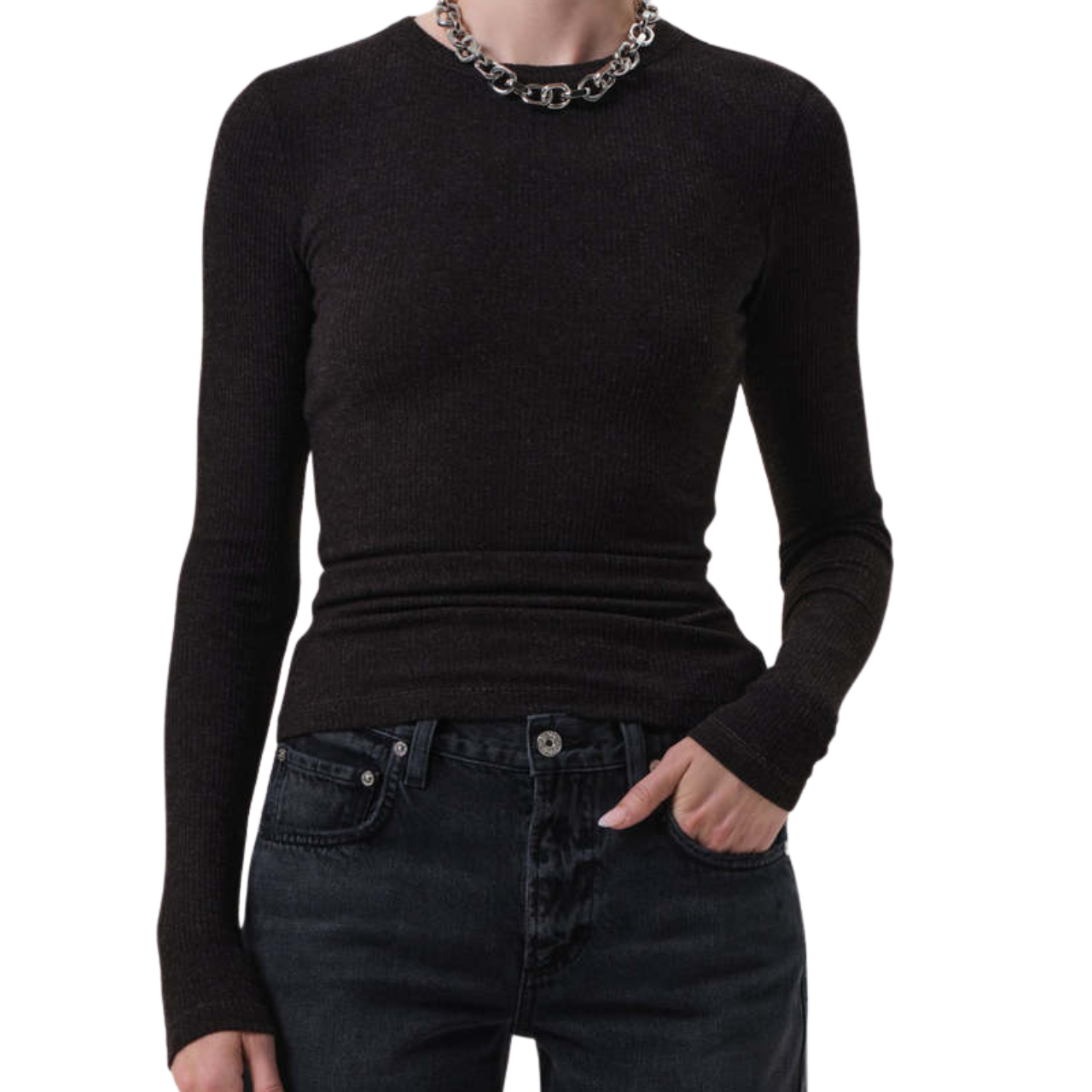 Bina Crewneck Heather Brown