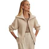 Enrico Knit Jacket Silver Birch