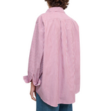 Asymmetric Shirt Red Stripe