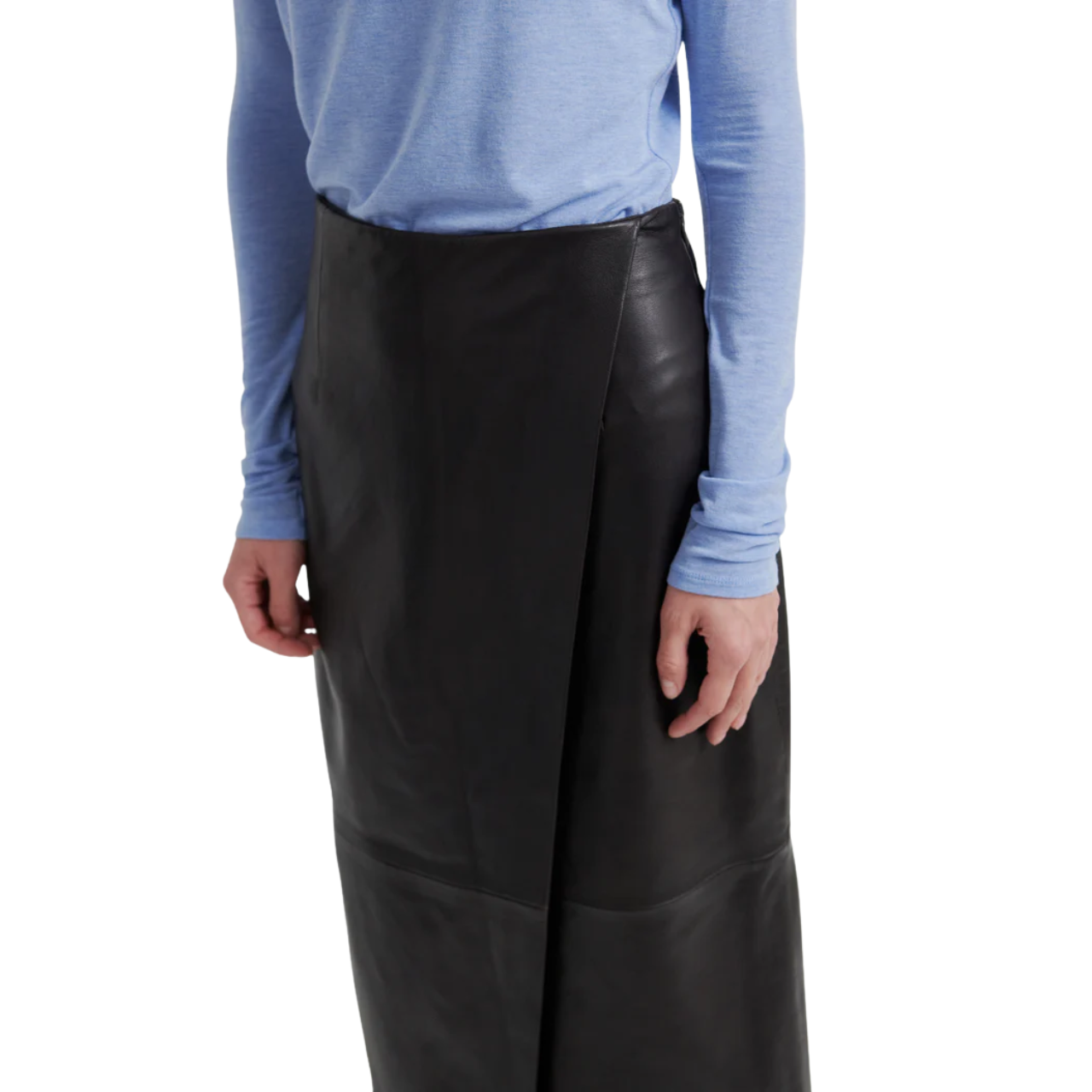 Novel Leather Skirt Chocolate Tort