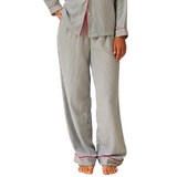 Ecovero Long Pyjama Bottom - Midnight Stripe