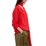 Chiffon Scarf Blouse Red