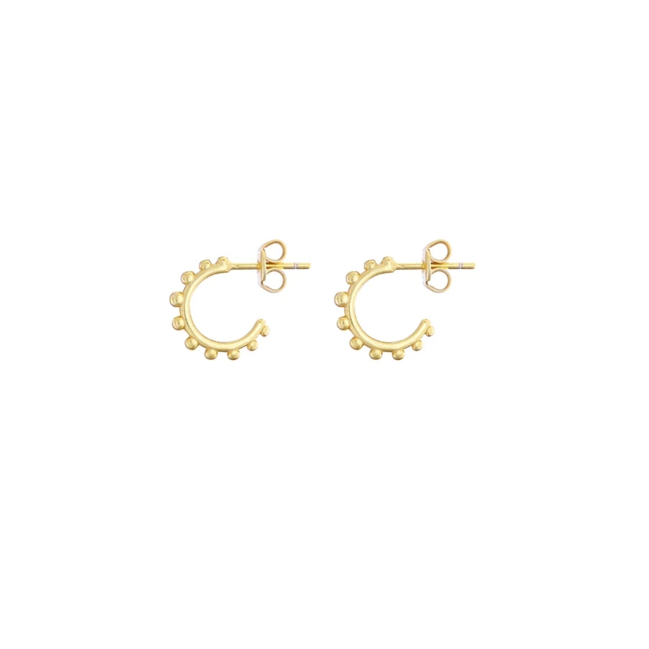 Dot Hoops Gold