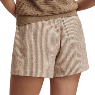 Darina Shorts 4 Birch Taupe Stripe