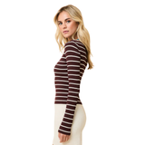 The Dora Top Raisin Brown