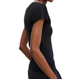 Contrast Knit Top Black