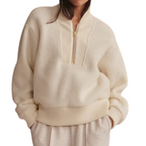 Mumford Half Zip Fleece Egret