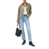 Martha Poplin Striped Shirt Green