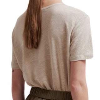 Peony O-Neck Tee Taupe