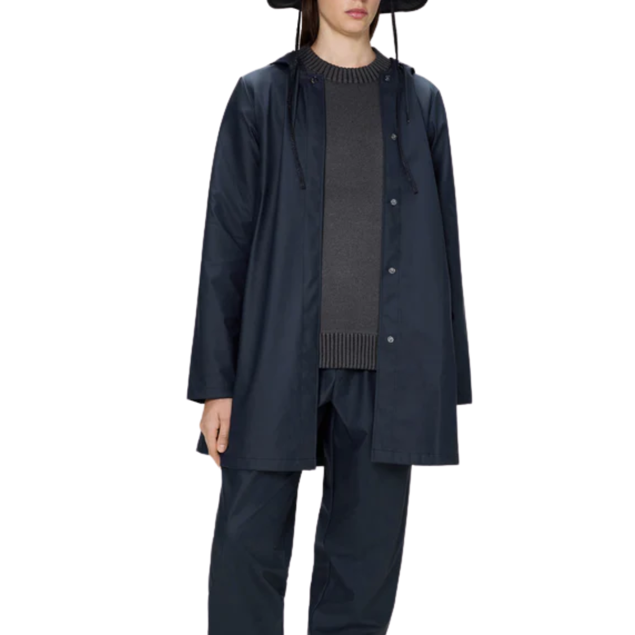 Navy A Line Jacket