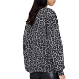 Miles Sweatshirt Grey Leopard