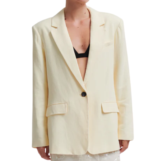 Lino Blazer Alabaster