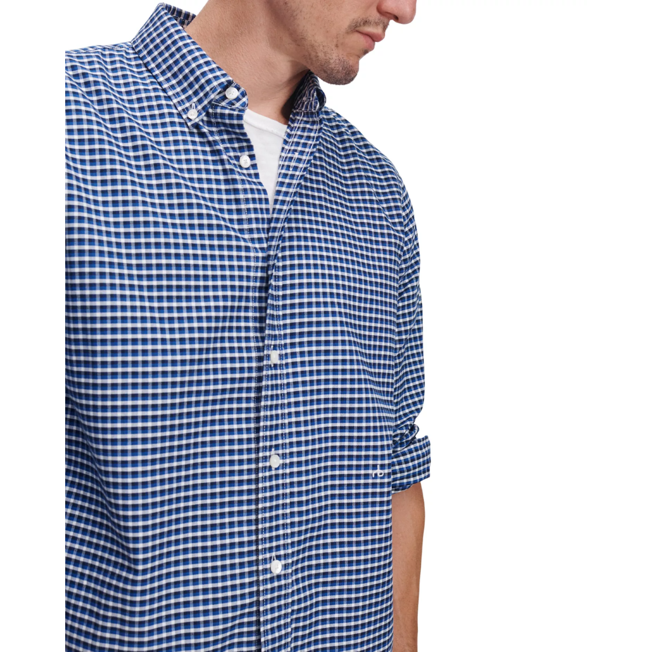 RB Classic Oxford Shirt Navy Plaid