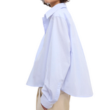 Cropped Shirt Light Blue