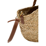 Large Monogram Straw Tote Cognac