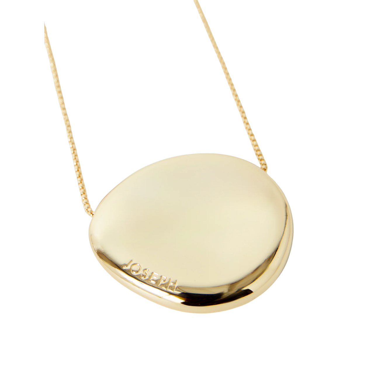 Bean Pendant Necklace Gilded Gold
