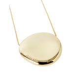 Bean Pendant Necklace Gilded Gold