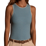 Hanson Knit Tank Mist Blue