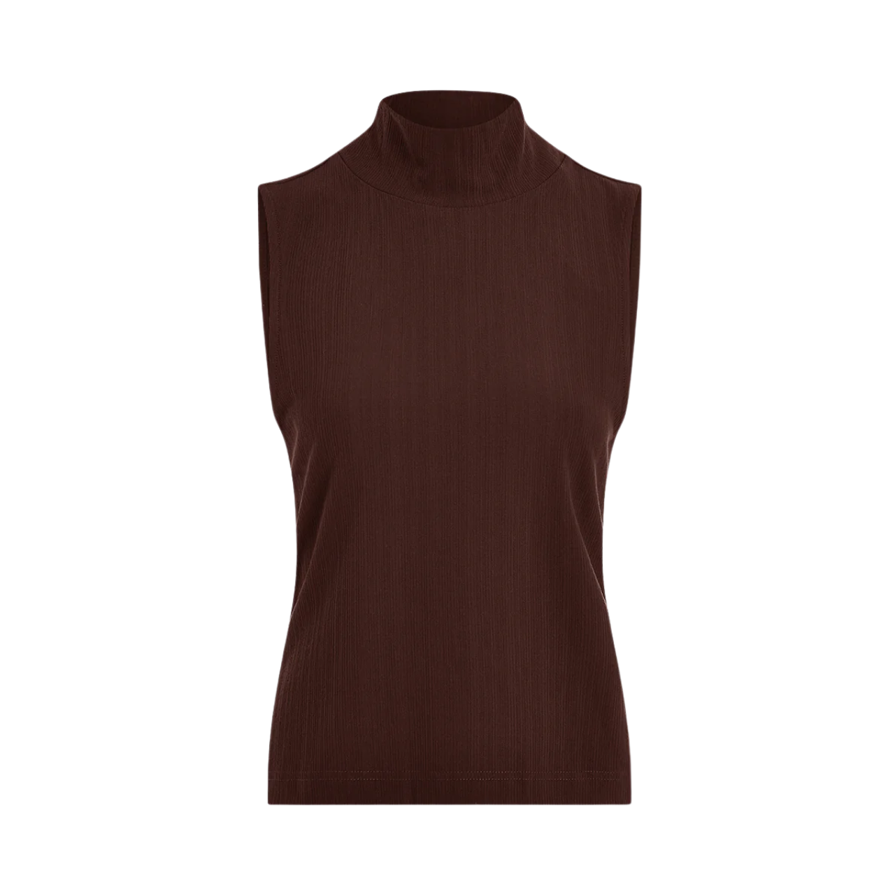 Caley Fitted Rib Tank Coffee Bean