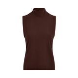 Caley Fitted Rib Tank Coffee Bean
