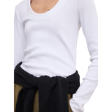 Scoop Jersey Top White