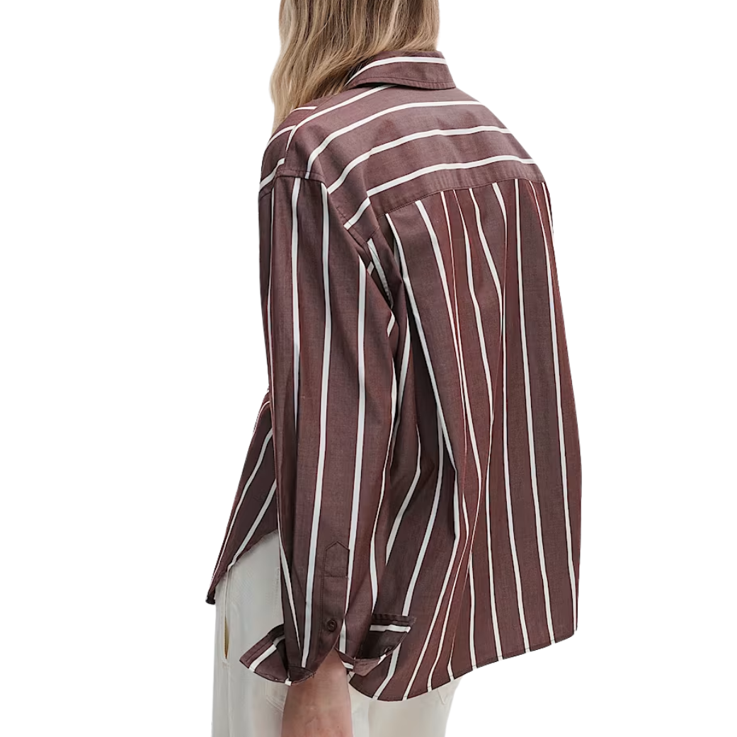 Connie Shirt Stripe Brown