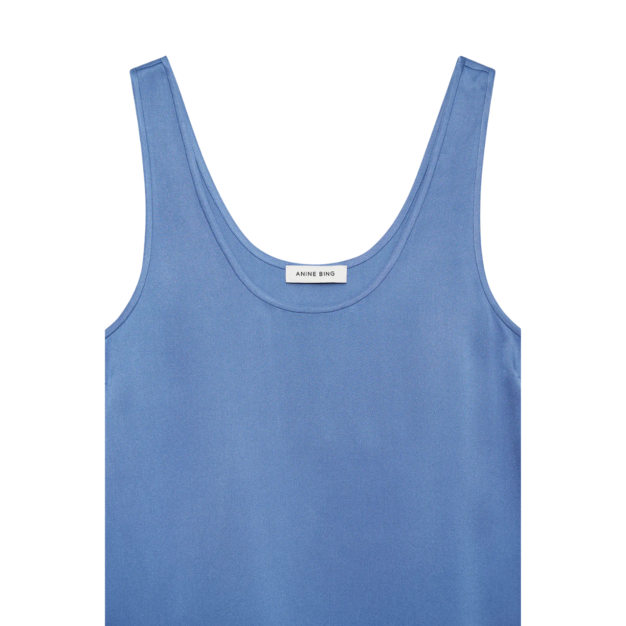 Lea Storm Blue Silk Top