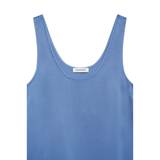 Lea Storm Blue Silk Top