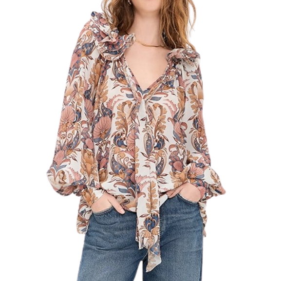 Sea Garden Off White Blouse