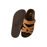 Atlas Flat Sandals Hazelnut