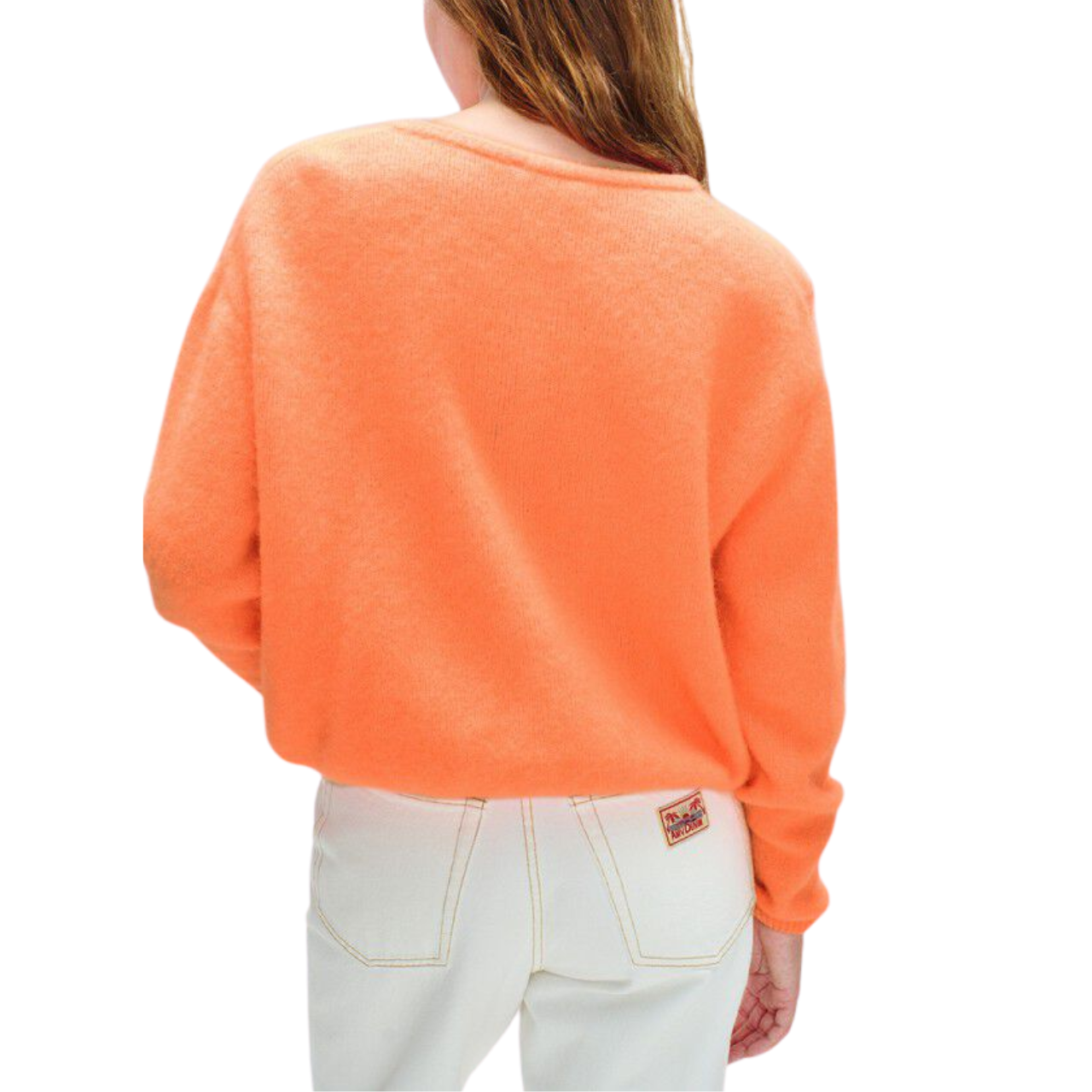Vitow Cardigan Orange Fluo
