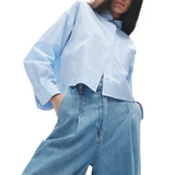 Marin Cropped Striped Shirt