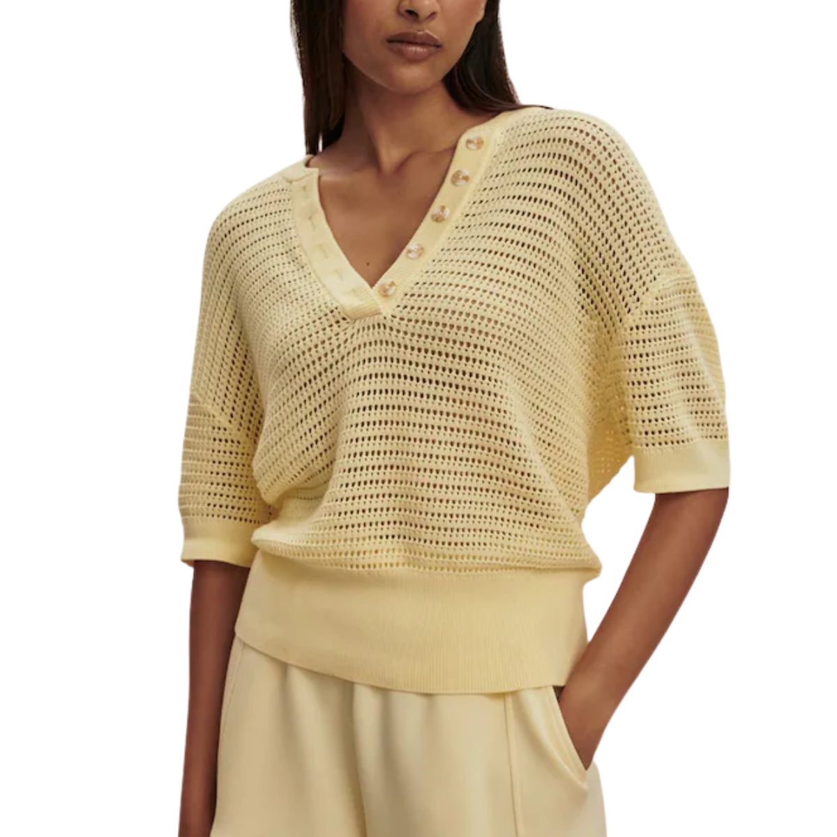 Callie Knit Top Anise Flower