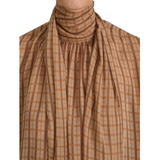 The Lantern Blouse Multi Plaid