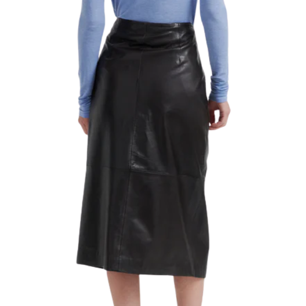 Novel Leather Skirt Chocolate Tort