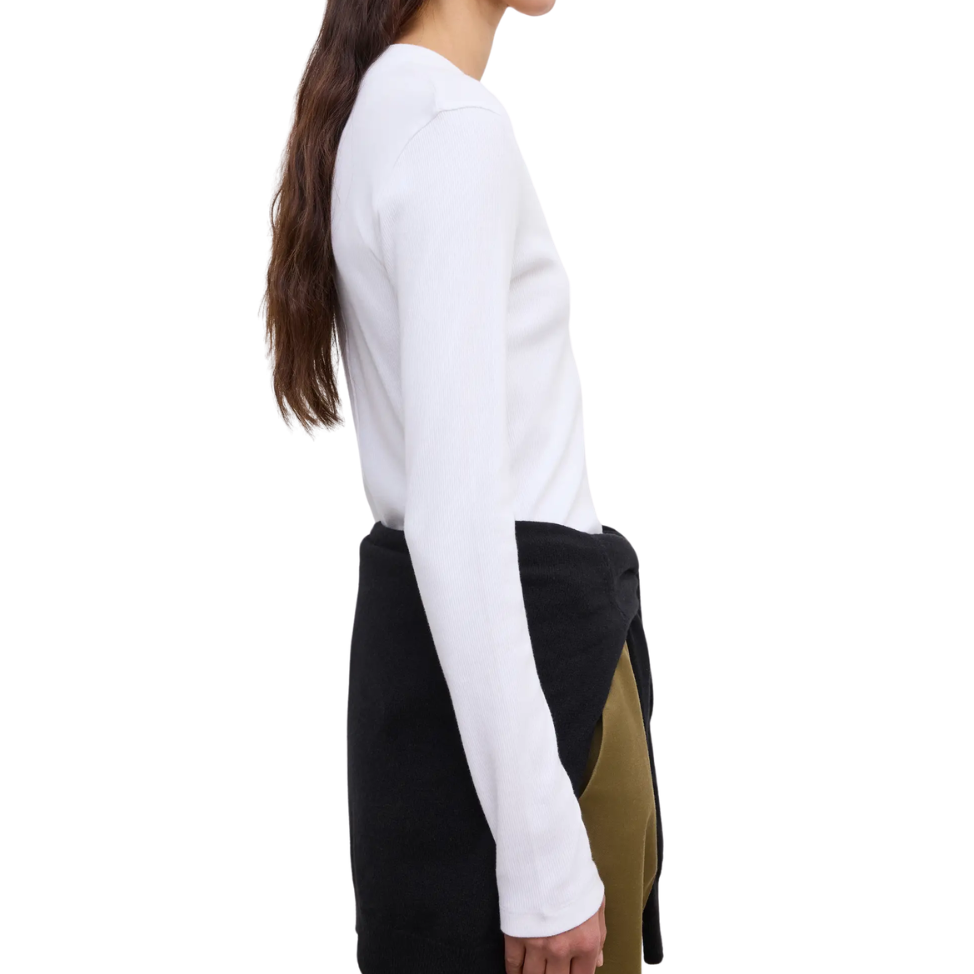 Scoop Jersey Top White