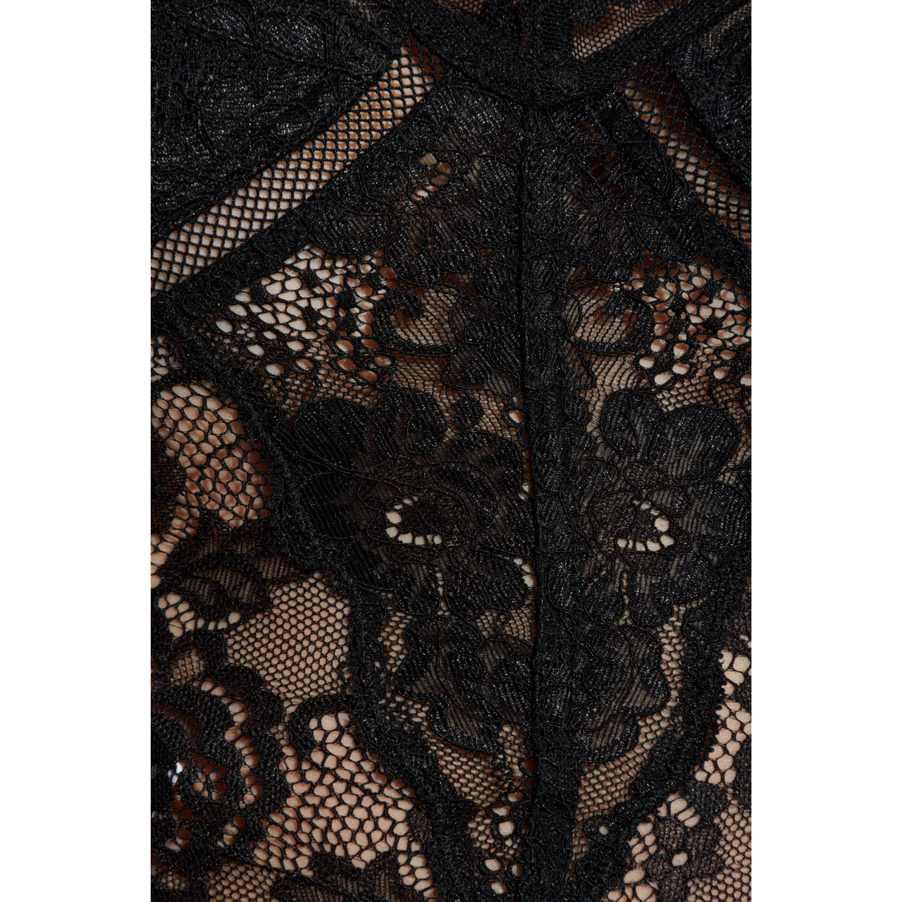 Lace Strappy Top Black