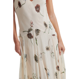 Florala Strap Dress Sand