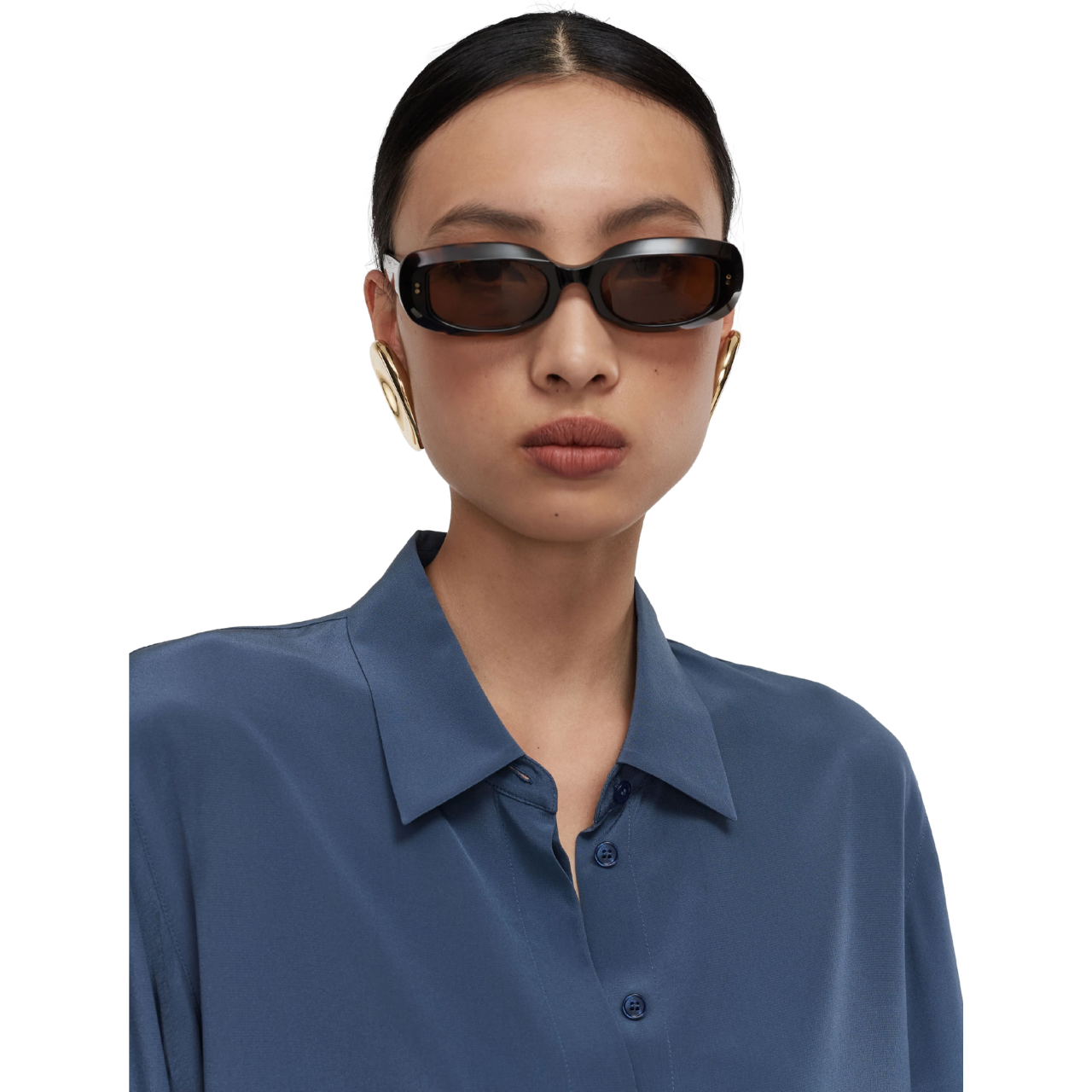 Bold Silk Blouse Mineral