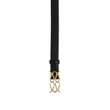 Monogram Leather Belt Black