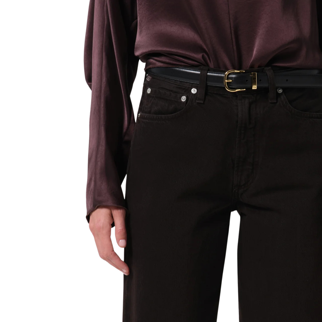 Carob Relaxed Fit Taper Jeans