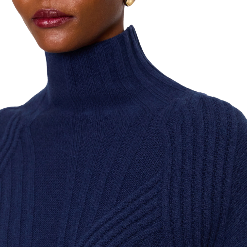 Isabel Soft Wool Rib Jumper Abyss