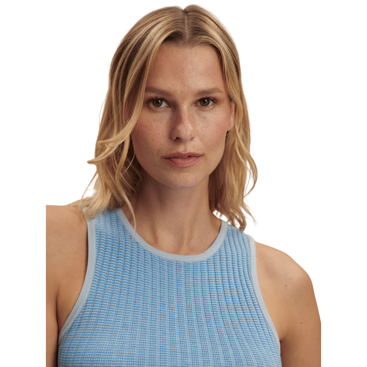 Hanson Knit Tank Mist Blue