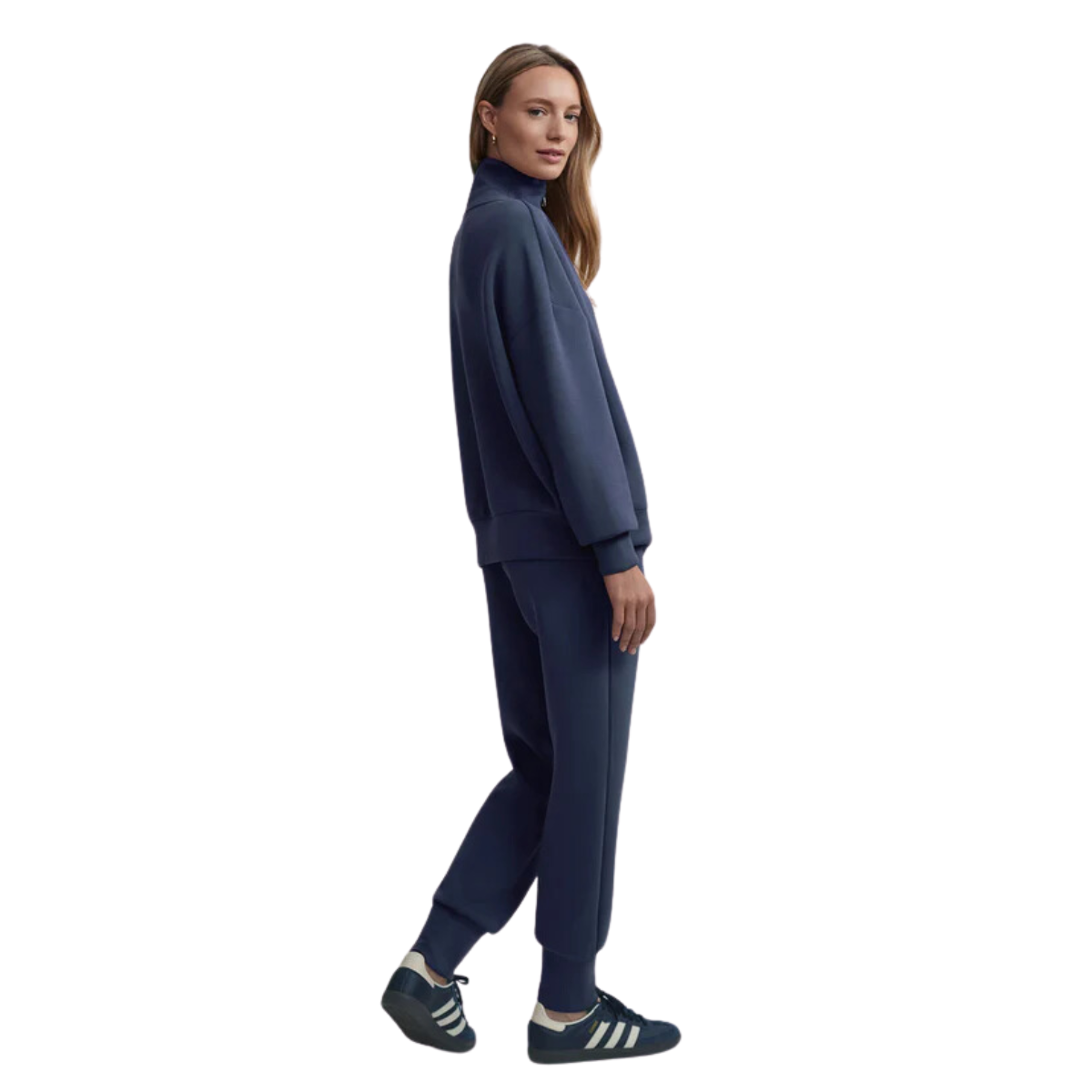 Hawley Half Zip Sweat Navy