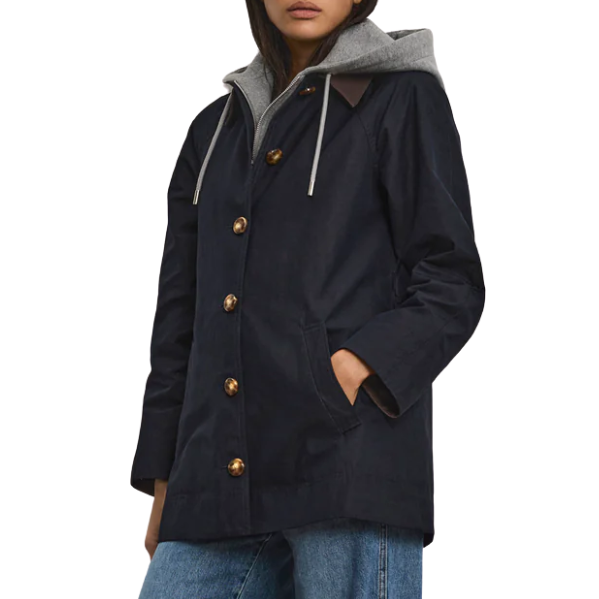 Langham Dickey Coat Navy