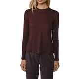 Crew Neck Tee L/S Pinot Noir