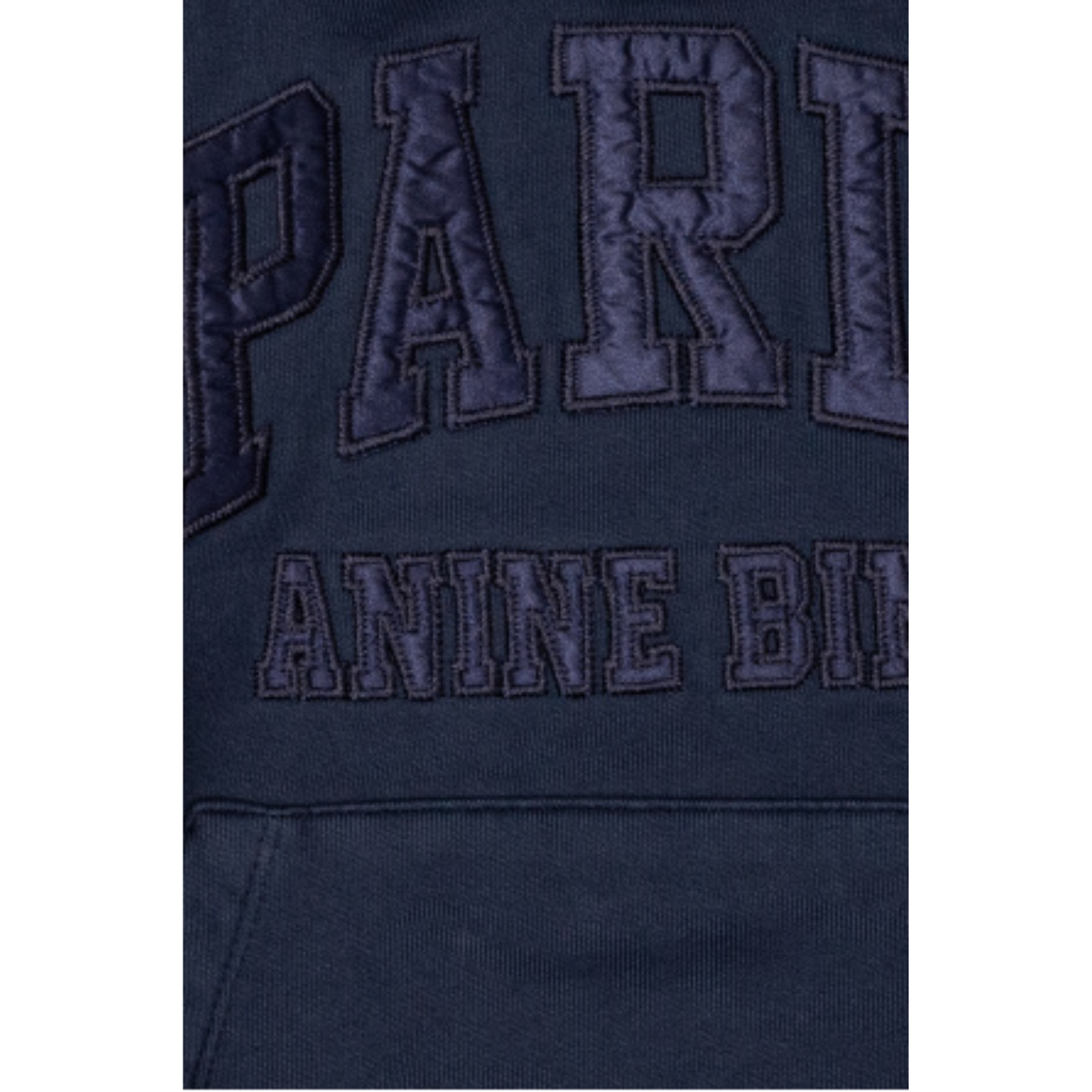 Debbie Shrunken Hoodie Paris Navy
