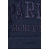 Debbie Shrunken Hoodie Paris Navy